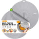 12+12in, 1 Grey Microwave Mat + Lid