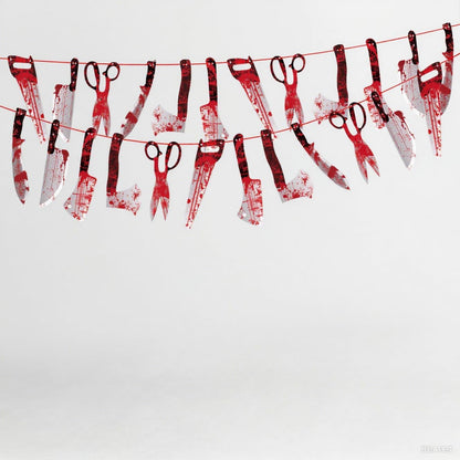 OHOME Halloween Banner Set for Kids Birthday Party Decorations - 12pc Trunk or Treat Garland for Playroom and Classroom Halloween Party