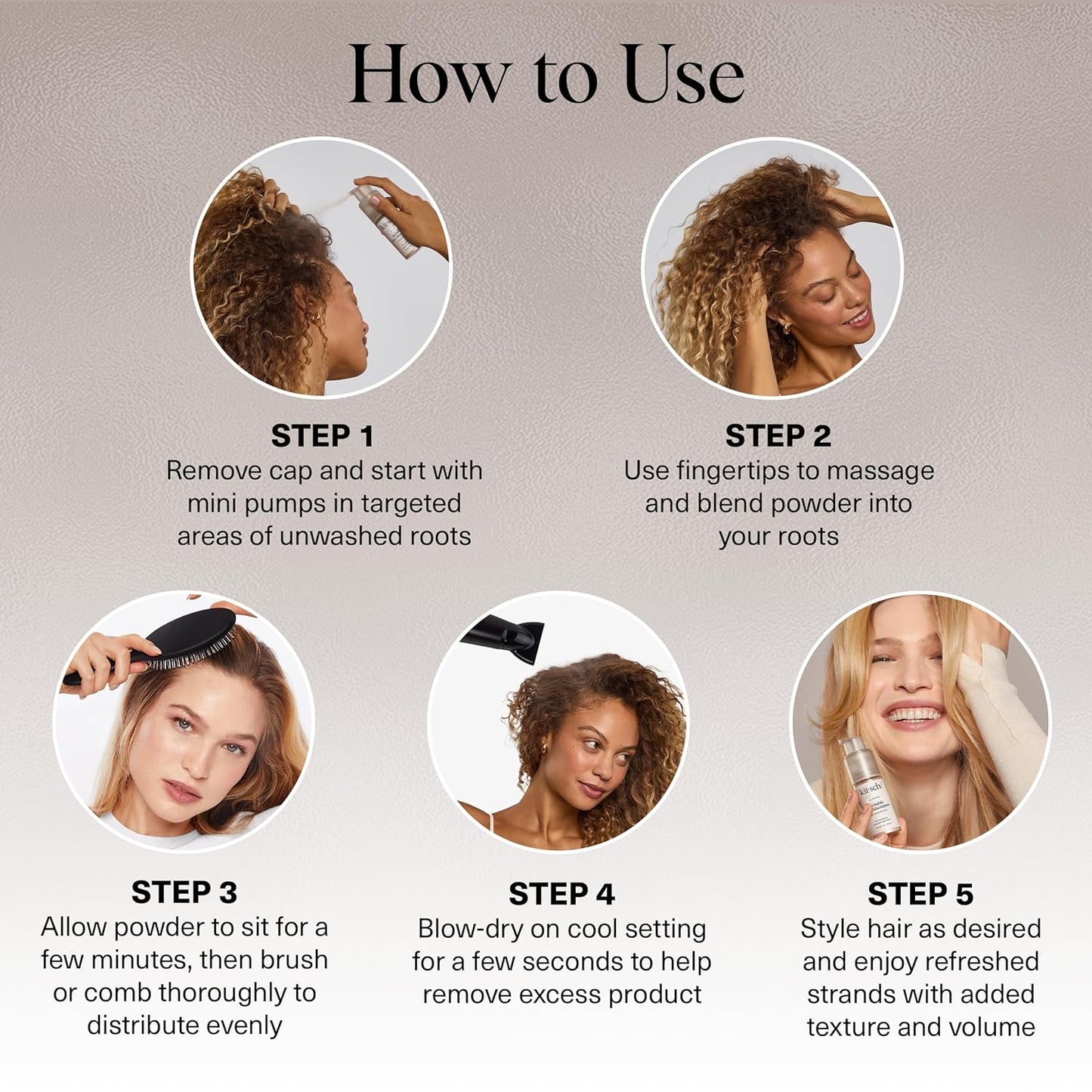 oil-absorbing volumizing action with no white residue
