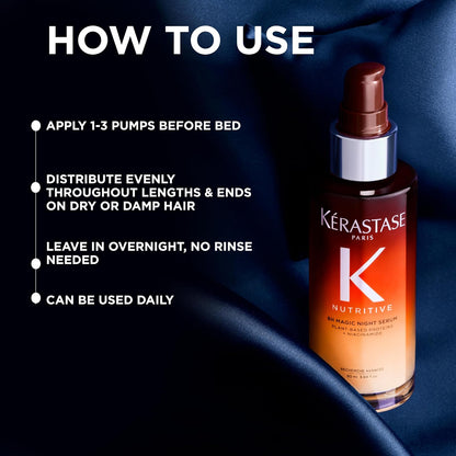 oil-based serum format that boosts shine and smooths the hair fiber