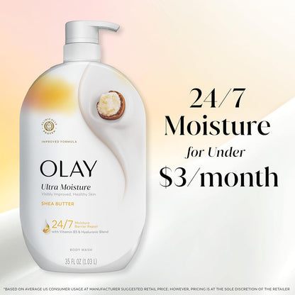 Olay 35 fl oz Body Wash – Thoughtful Birthday Gift for Her with Clean, Luxe Formula
