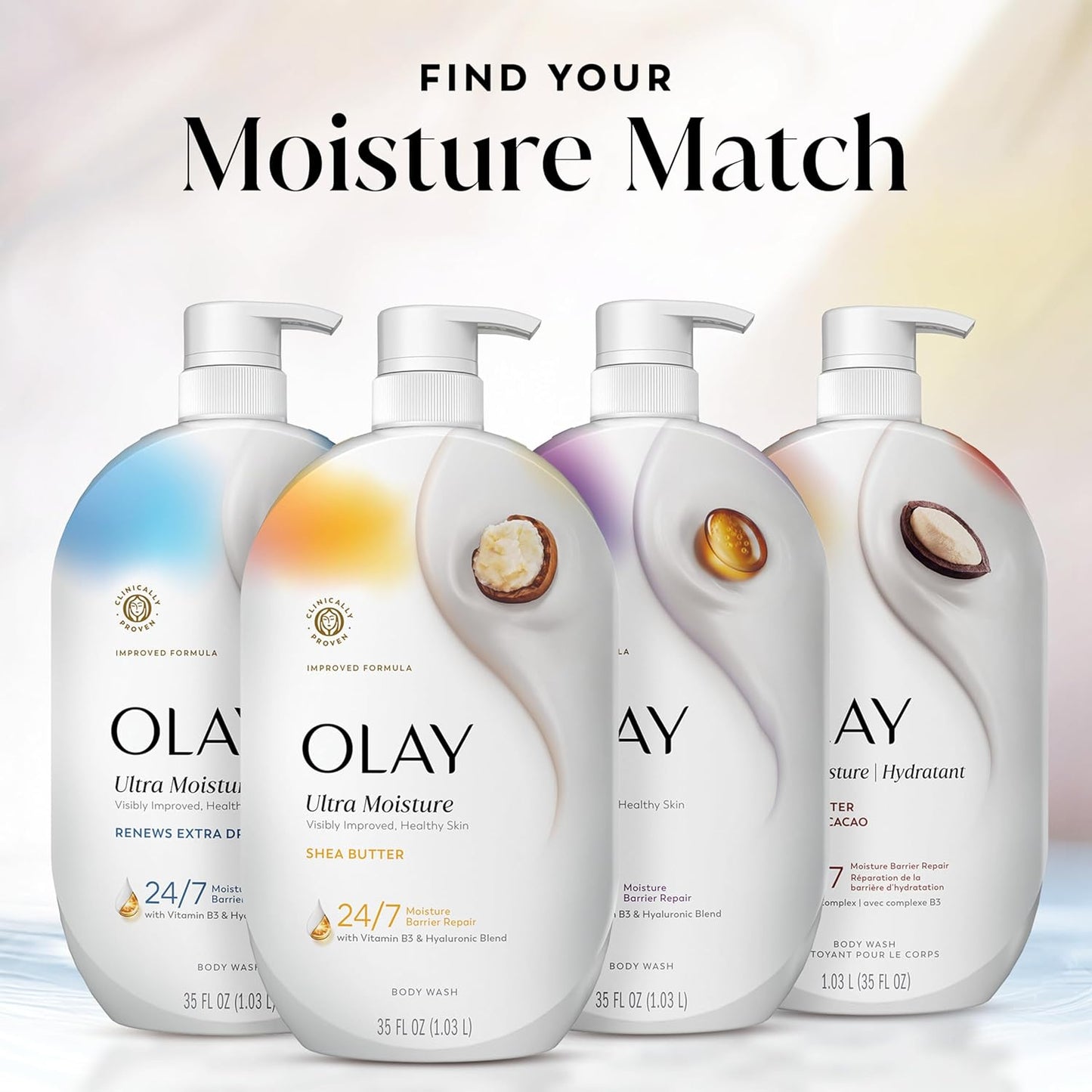 Olay 35 fl oz Body Wash – Thoughtful Birthday Gift for Her with Clean, Luxe Formula