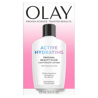 Olay Active Hydrating Lotion – Dermatologist-Tested Face Moisturizer for Elevated Daily Skincare