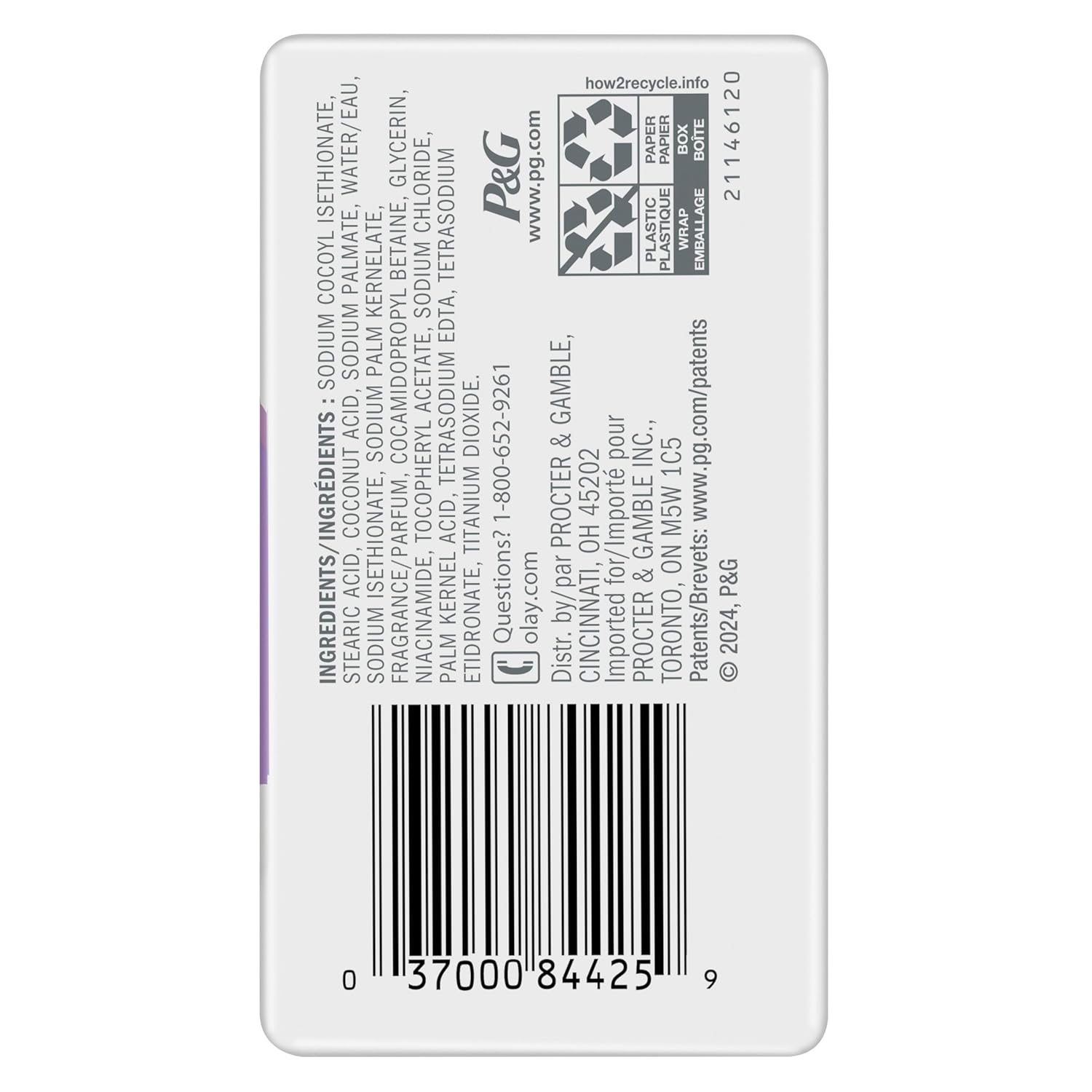 Olay Beauty Bar – Self-Care Shower Essential, Gentle Vitamin B3 Cleansing Bar