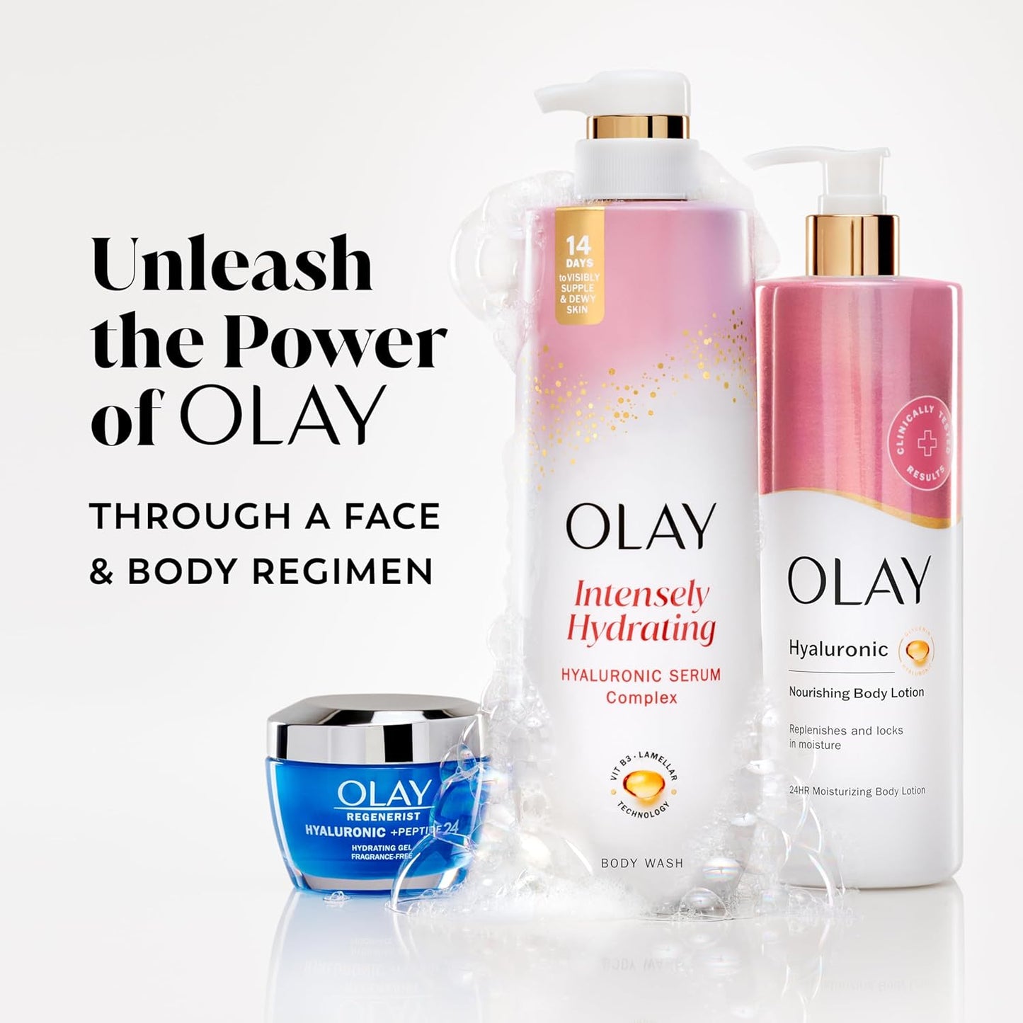 Olay Body Wash with Hyaluronic Acid – One-Bottle Cleanser for the Uncluttered Bathroom
