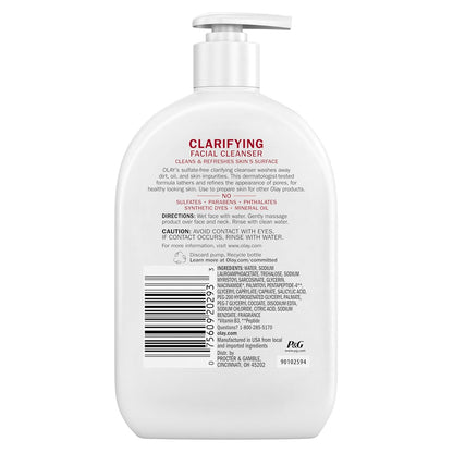 Olay Clean-Formula Facial Wash – Paraben & Phthalate-Free for Household Peace of Mind