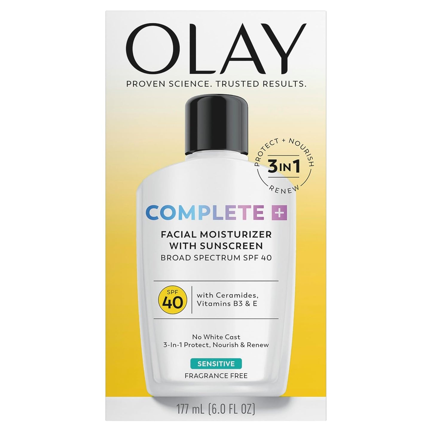 Olay Complete+ Face Sunscreen Moisturizer – Safe Daily Defense for All Skin Tones