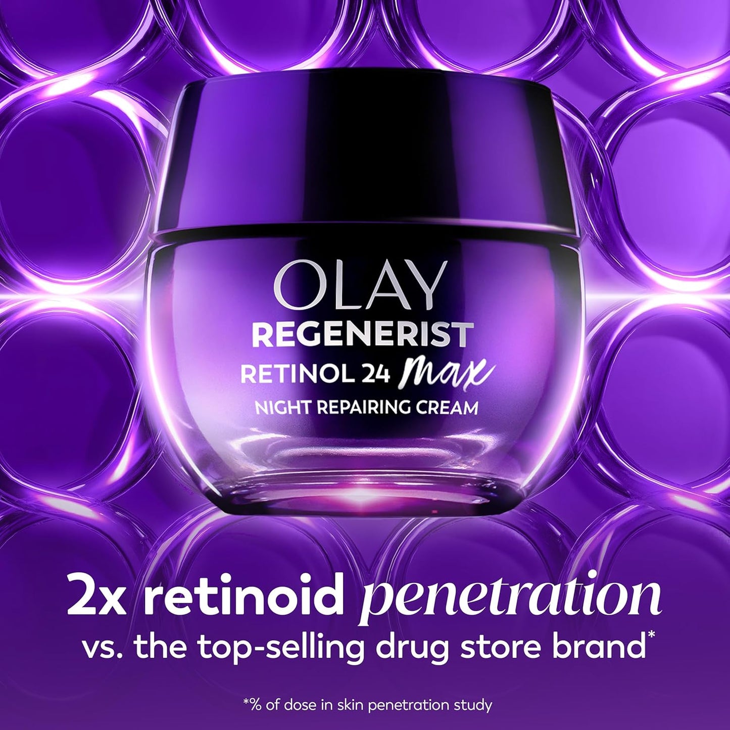 Olay Fragrance-Free Retinol Moisturizer – Gentle Overnight Treatment Without Harsh Irritants