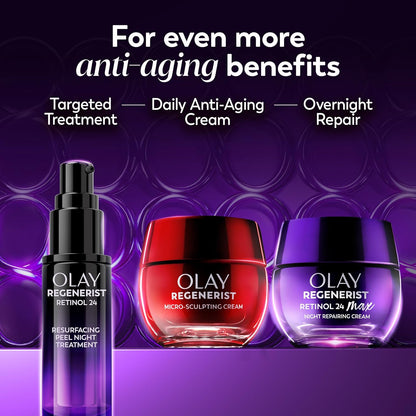 Olay Fragrance-Free Retinol Moisturizer – Gentle Overnight Treatment Without Harsh Irritants