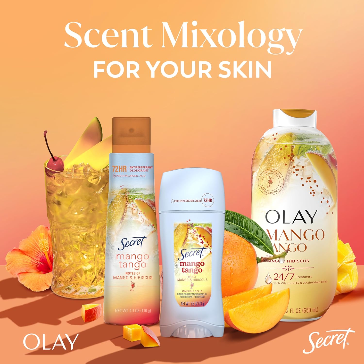 Olay Miami Mocktails Body Wash – Plant-Based Vitamin B3 Cleanser for a Mindful Bath Time Wind-Down Routine