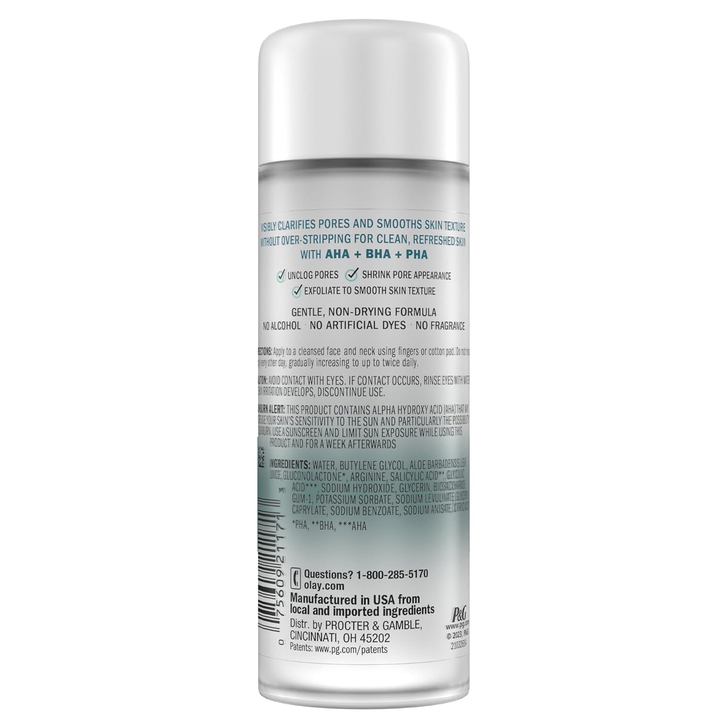 Olay Pore Treatment Toner, Unscented, 4.1 fl oz – Wind-Down Bath Routine Staple for Sensitive Skin