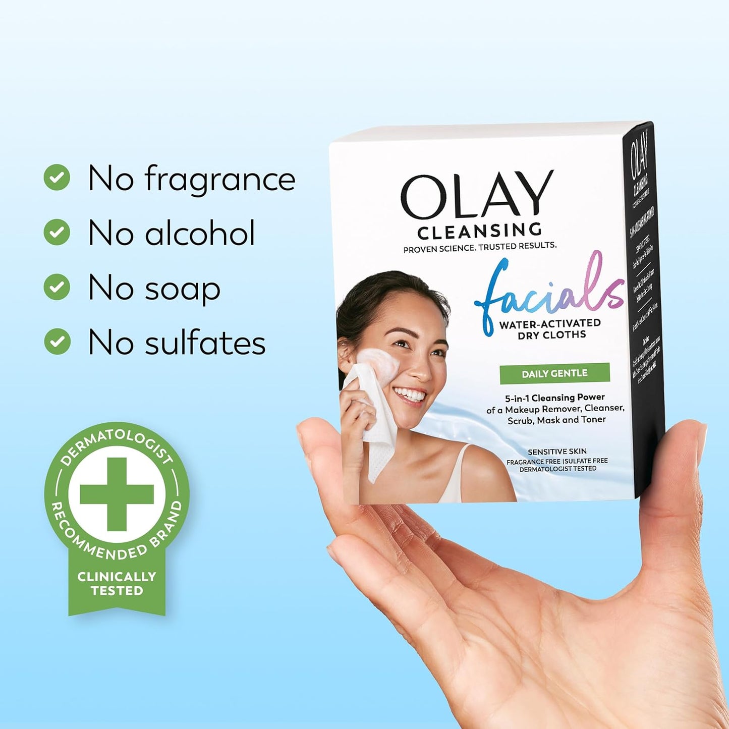 Olay Portable Cleansing Wipes – Outdoor Beauty Essential, Compact & Durable Pouches