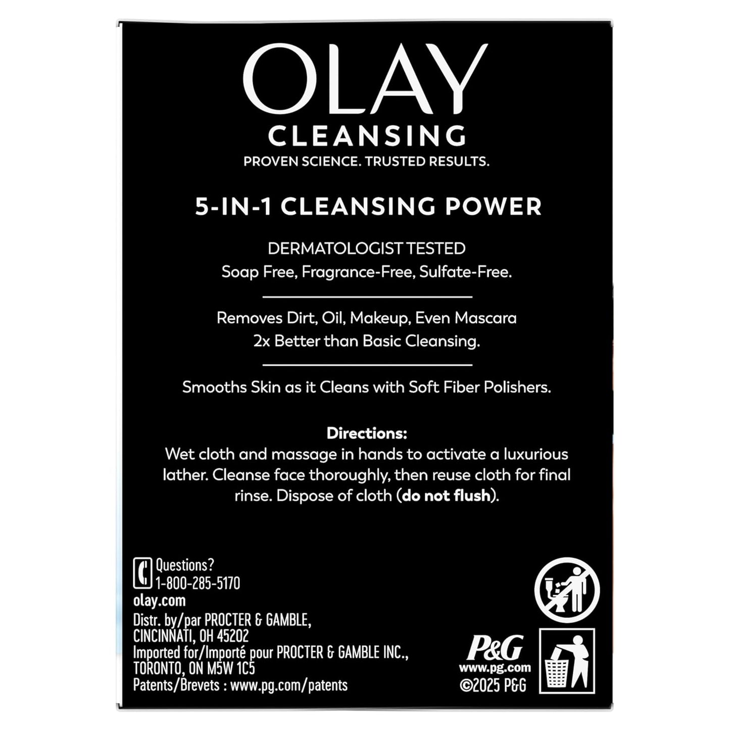Olay Portable Cleansing Wipes – Outdoor Beauty Essential, Compact & Durable Pouches