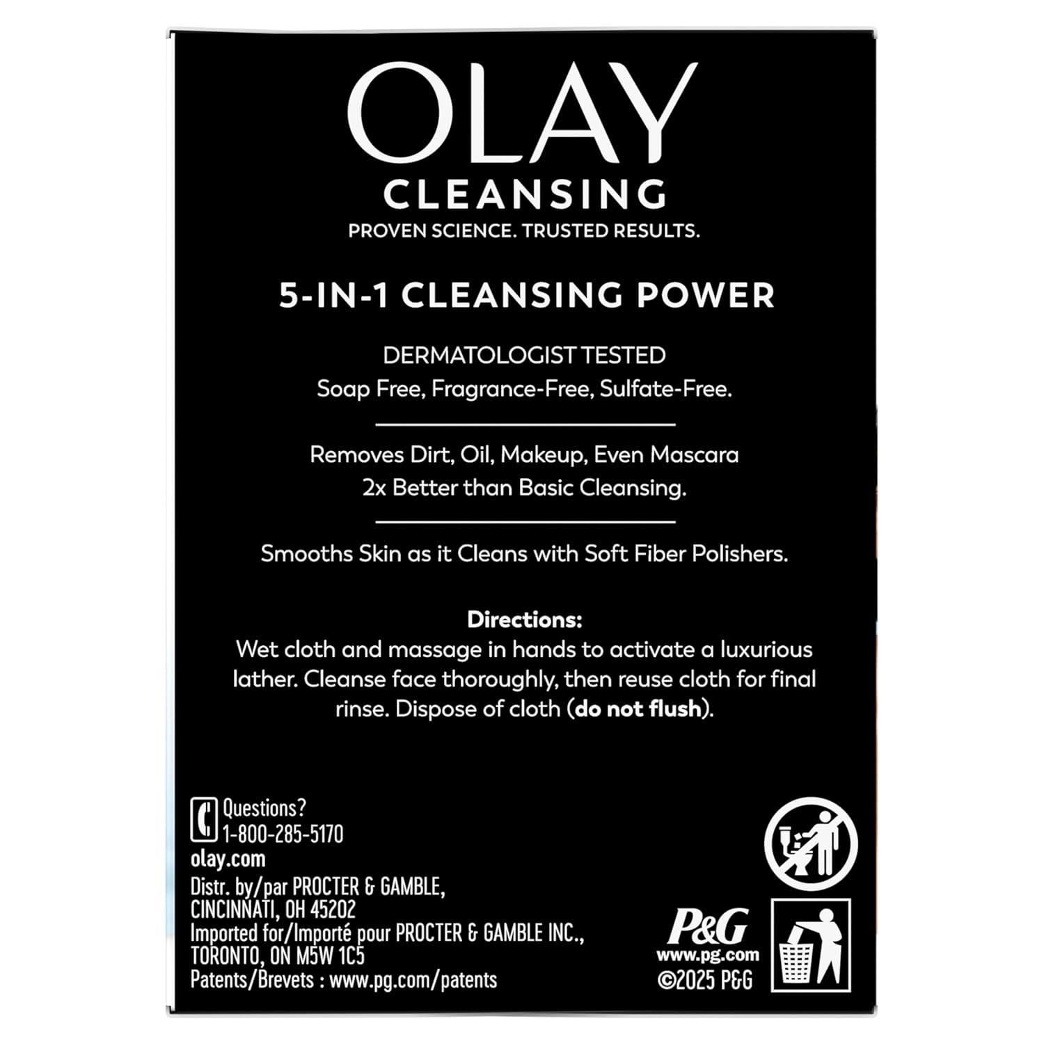 Olay Portable Cleansing Wipes – Outdoor Beauty Essential, Compact & Durable Pouches