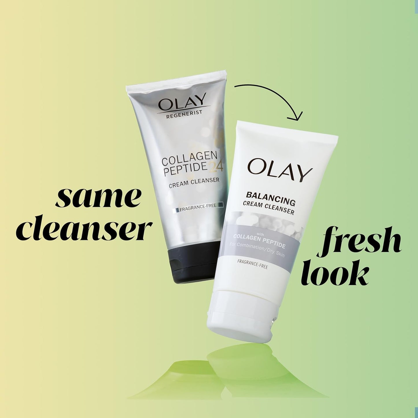 Olay Regenerist Collagen Peptide 24 Face Wash – Gentle Fragrance-Free Cleanser for Mindful Nightly Wind-Down Routines