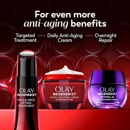 Olay Regenerist Skincare Gift Set for Women 40+ – Peptide & Collagen Cream
