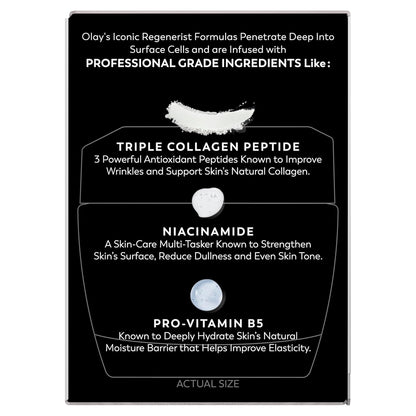 Olay Regenerist Skincare Gift Set for Women 40+ – Peptide & Collagen Cream
