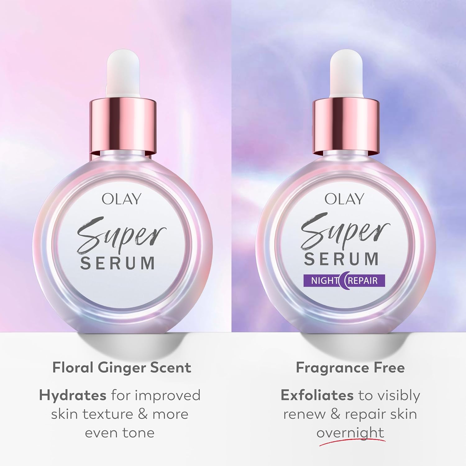 Olay Super Serum 0.4 oz – Mindful Morning Skincare Ritual with Collagen Peptide for a Mindful Glow