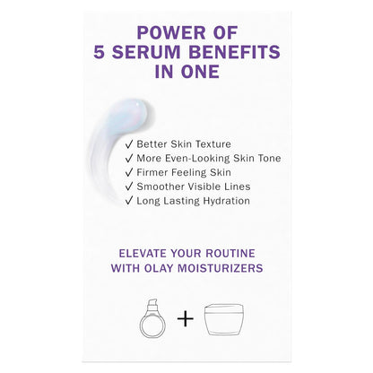 Olay Super Serum 0.4 oz – Mindful Morning Skincare Ritual with Collagen Peptide for a Mindful Glow