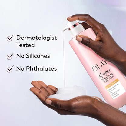Olay Super Serum Body Wash – Luxury Beauty Gift Set Staple for the Woman Who Has Everything