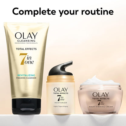Olay Total Effects Luxury Foaming Cleanser – Professional-Grade Skincare in Elegant Bottles, 3-Pack