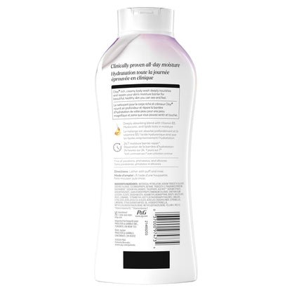 Olay Unscented Body Wash for Women – Minimal Formula, Maximum Hydration (Pack of 4)