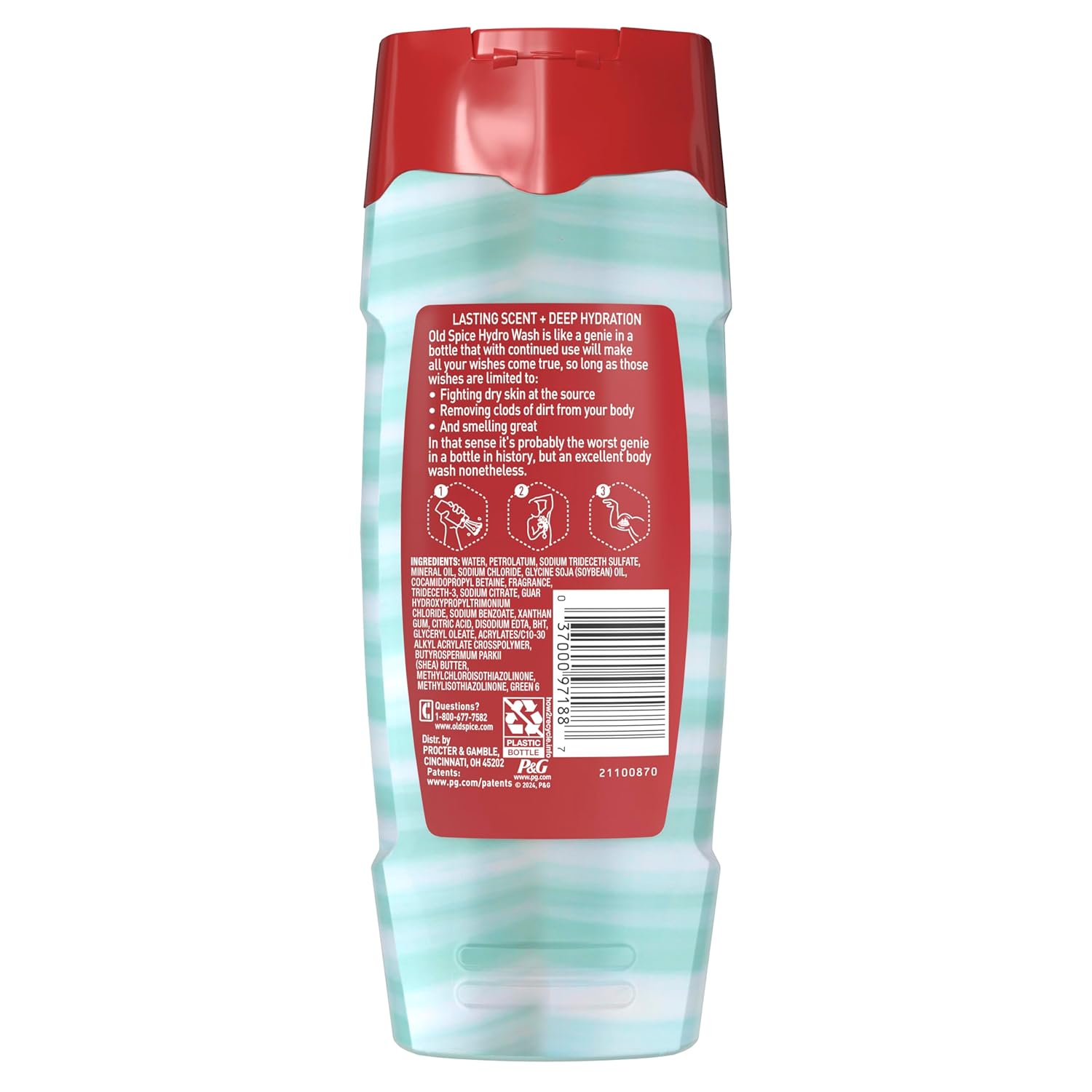 Old Spice 2-in-1 Body Wash and Moisturizer for Men – Practical Father's Day Gift Bundle, 16 oz Pack of 4