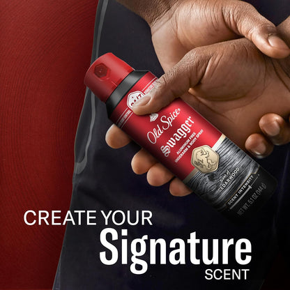 Old Spice Aluminum Free Body Spray for Men – Premium Red Collection Trio, 24/7 Signature Scent with Cedarwood, Apple & Fresh Herbs, 5.1 oz Pack of 3