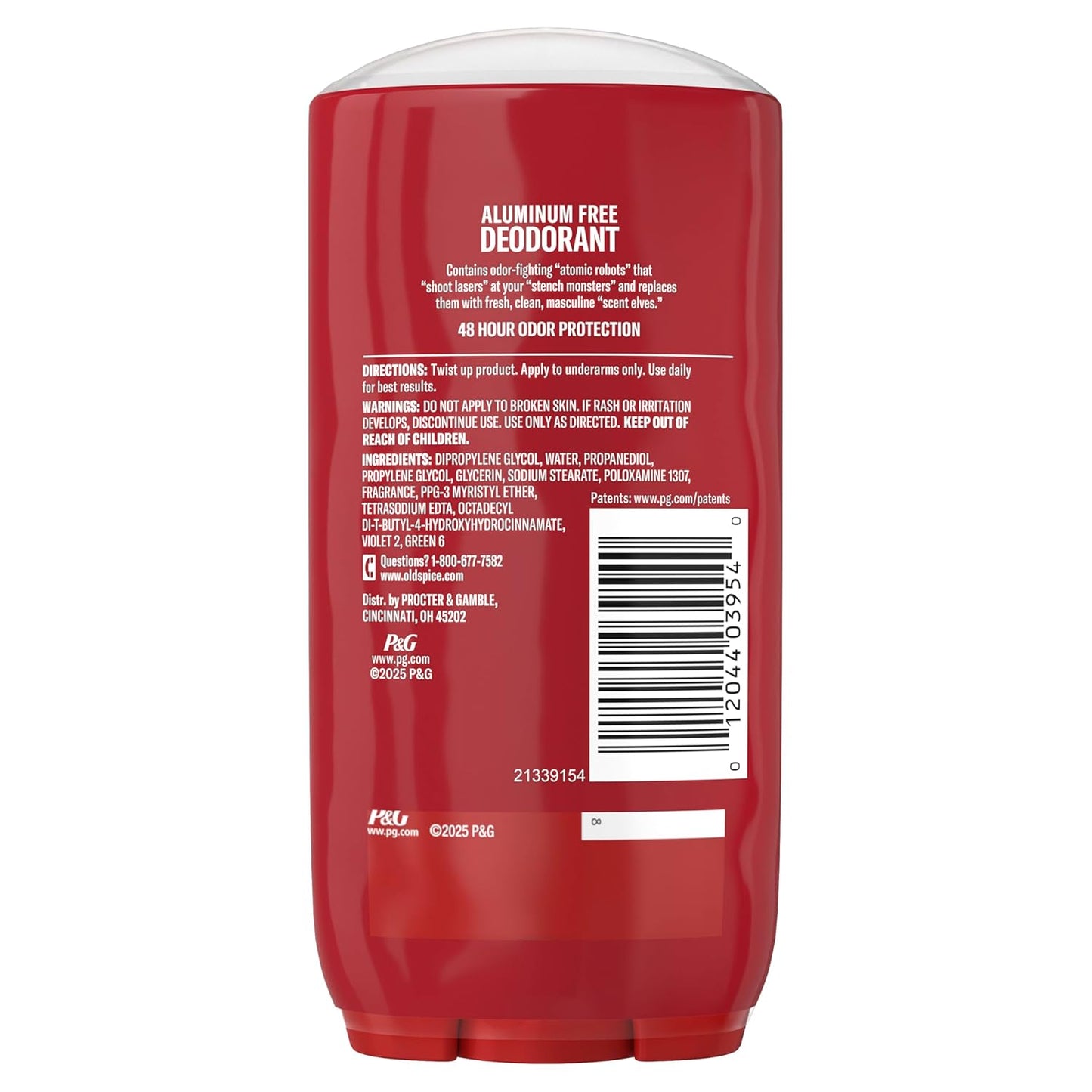 Old Spice Aluminum Free Deodorant for Men, High Endurance Pure Sport, Practical Birthday Gift for Husbands and Dads, 3.0 oz (Pack of 2)