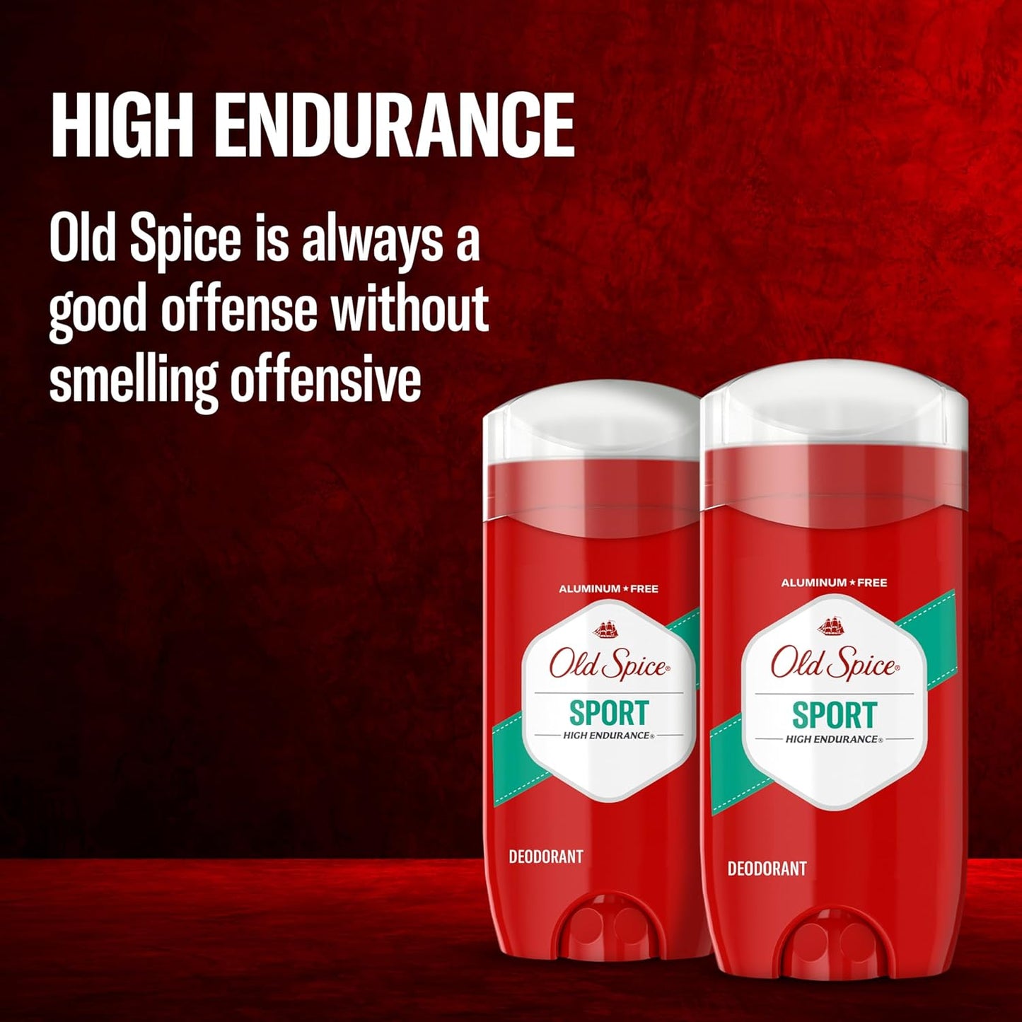 Old Spice Aluminum Free Deodorant for Men, High Endurance Pure Sport, Practical Birthday Gift for Husbands and Dads, 3.0 oz (Pack of 2)