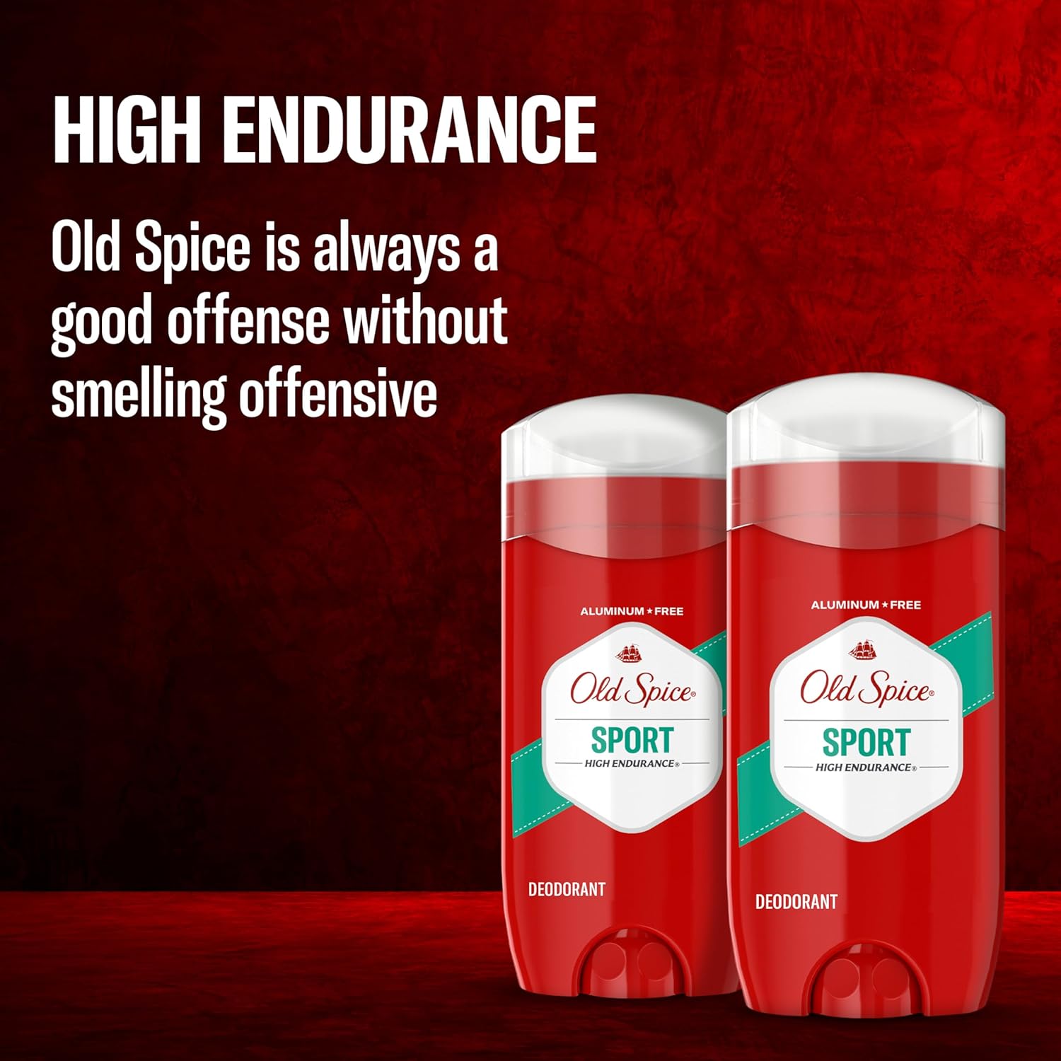 Old Spice Aluminum Free Deodorant for Men, High Endurance Pure Sport, Practical Birthday Gift for Husbands and Dads, 3.0 oz (Pack of 2)