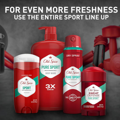 Old Spice Aluminum Free Deodorant for Men – Stocking Stuffer Gift Set, Pack of 3 Sport Scent Sticks