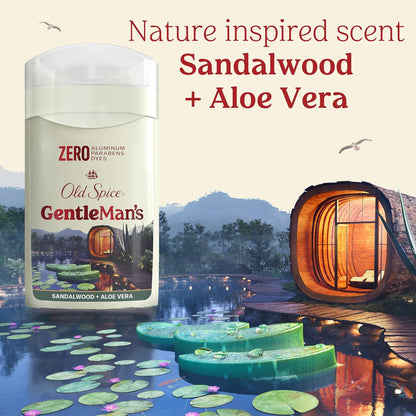 Old Spice Aluminum Free Deodorant Gift Set Sandalwood + Aloe Scent for Men Stocking Stuffer