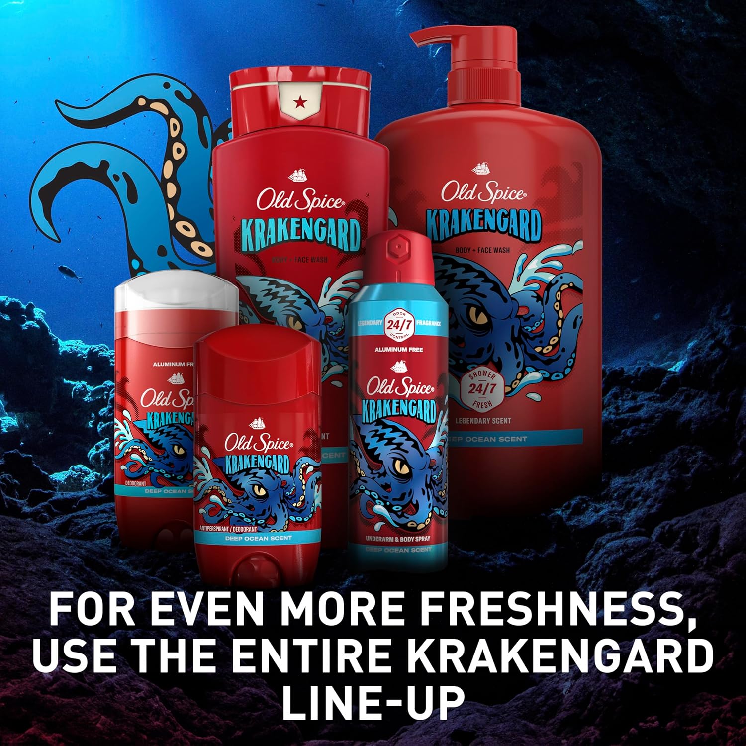 Old Spice Aluminum Free Deodorant Stick – Portable Odor Protection for Camping, Hiking, and Trail Days