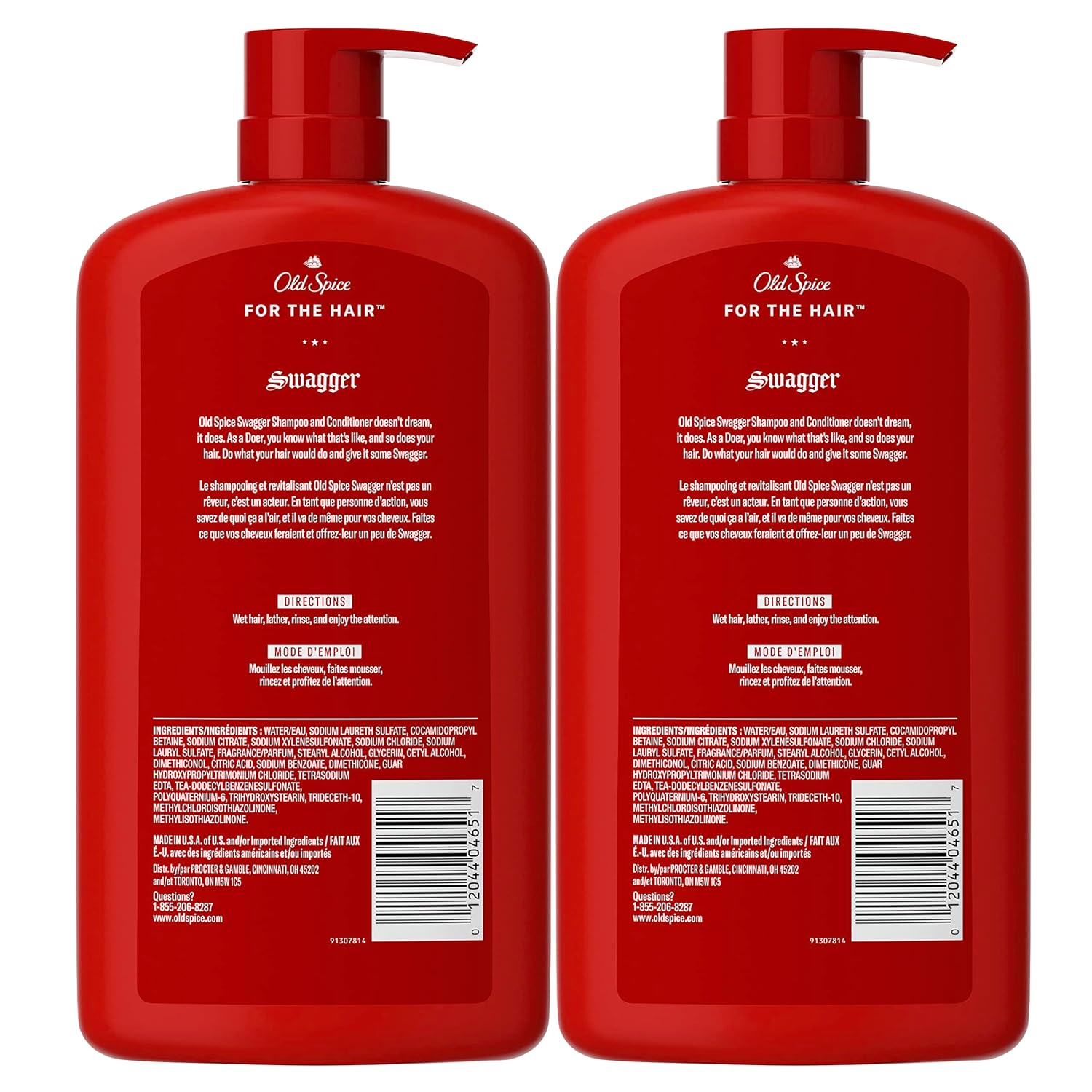 Old Spice Cedarwood Lime 2-in-1 Shampoo and Conditioner Duo - Thoughtful Father's Day Gift for the Man Who Has Everything