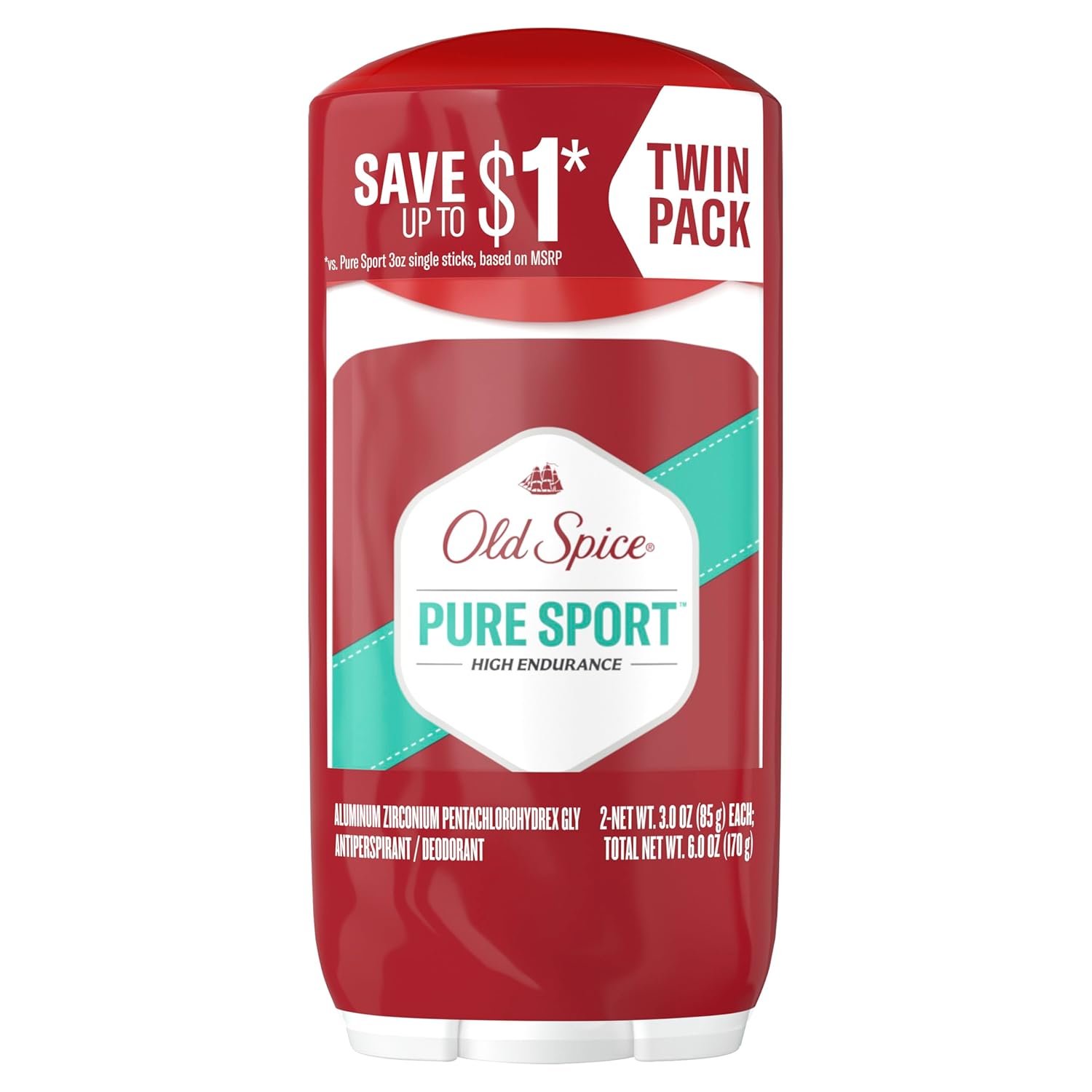 Old Spice Deodorant for Men – Holiday Stocking Stuffer and Birthday Gift for Husband, 48-Hour Odor Control Pure Sport Pack