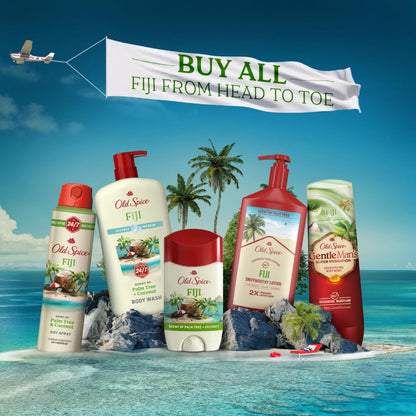 Old Spice Fiji Deodorant for Men, TSA Approved Carry On for Commuters and Long Travel Days