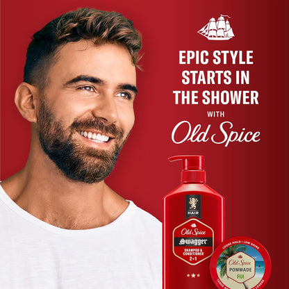 Old Spice Fiji Hair Pomade for Men – Tropical Coconut Scent for a Mood-Boosting Grooming Ritual