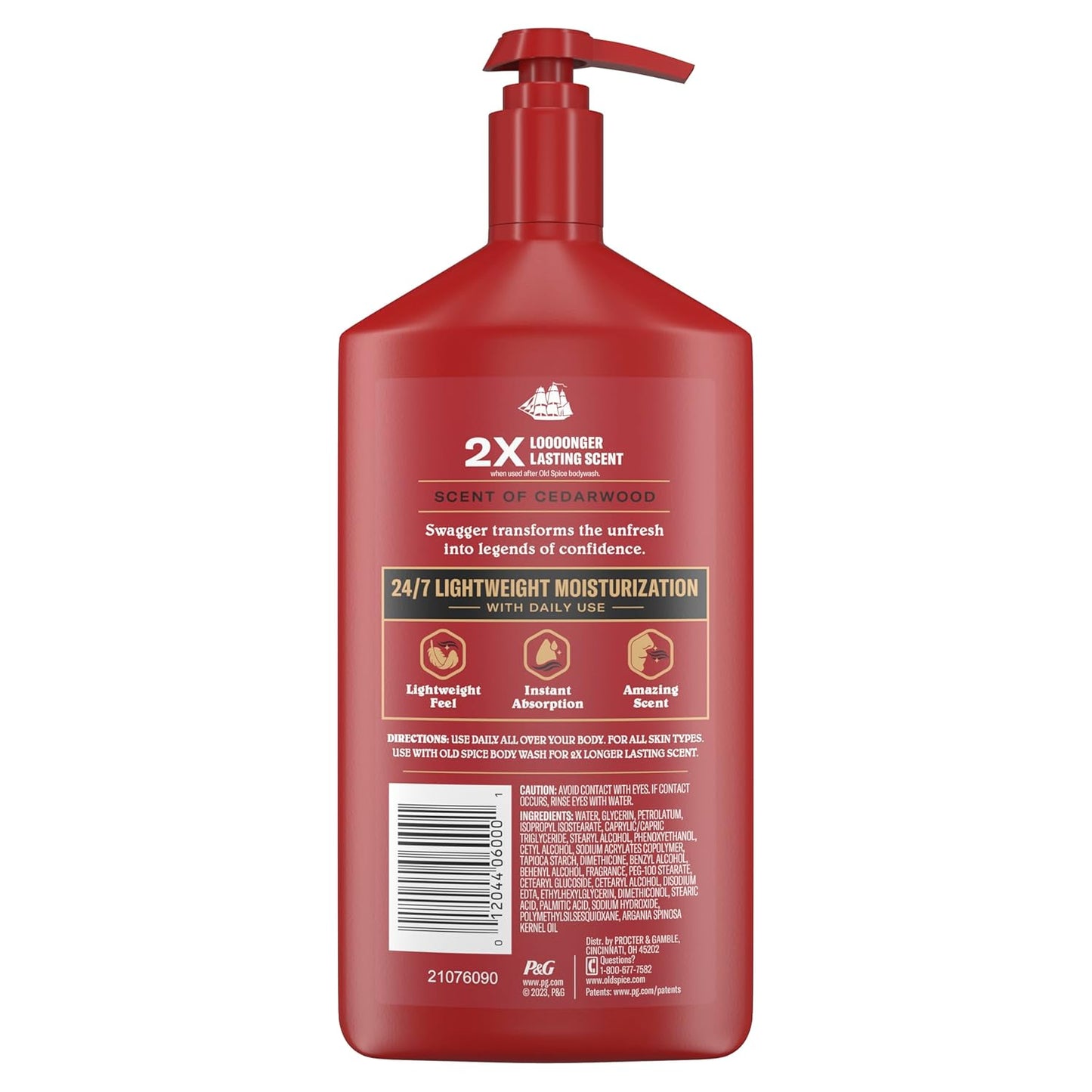 Old Spice Hand, Face & Body Lotion for Men – Cedarwood and Lime Scent That Layers with Old Spice Body Wash for 2X Longer-Lasting Fragrance