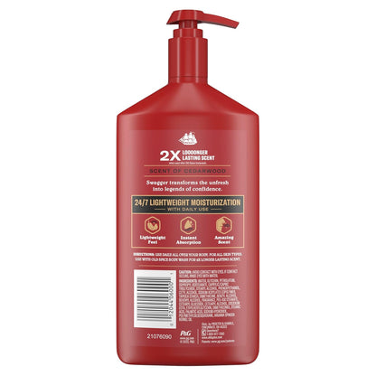 Old Spice Hand, Face & Body Lotion for Men – Cedarwood and Lime Scent That Layers with Old Spice Body Wash for 2X Longer-Lasting Fragrance