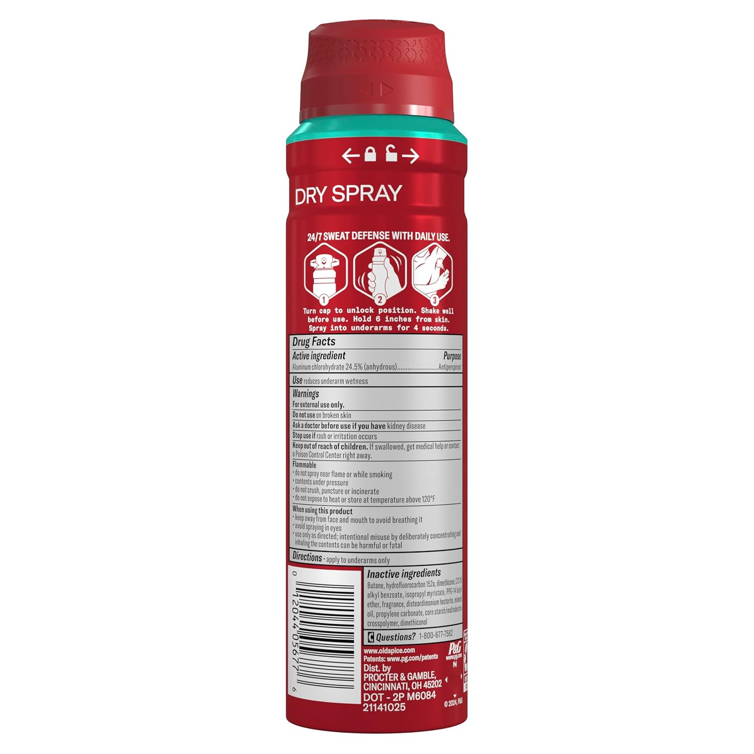 Old Spice High Endurance Dry Spray Antiperspirant, Portable 24/7 Sweat Defense for Hiking, Tailgating, and Outdoor Workouts, 3-Scent Variety Pack, 4.3 oz Cans