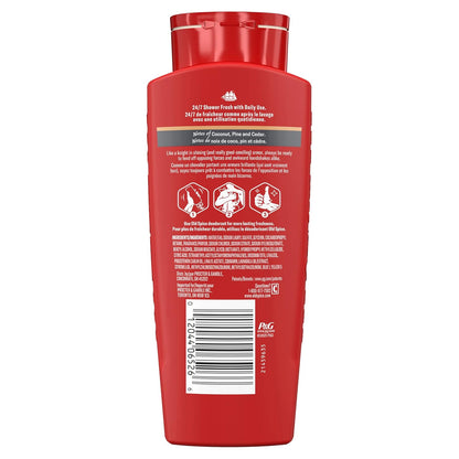 Old Spice Legacy Body Wash for Men – Post-Trail and Gym Shower Body Cleanser with Long-Lasting Cedar Scent, 24 oz