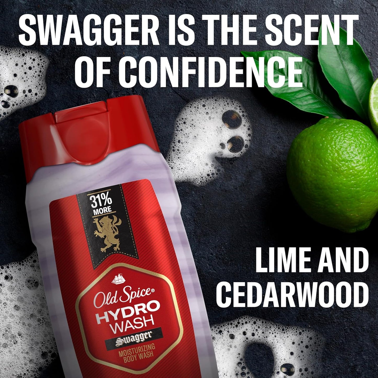Old Spice Moisturizing Body Wash – Thoughtful Birthday Gift for Husband, Long-Lasting Swagger Scent Pack of 2