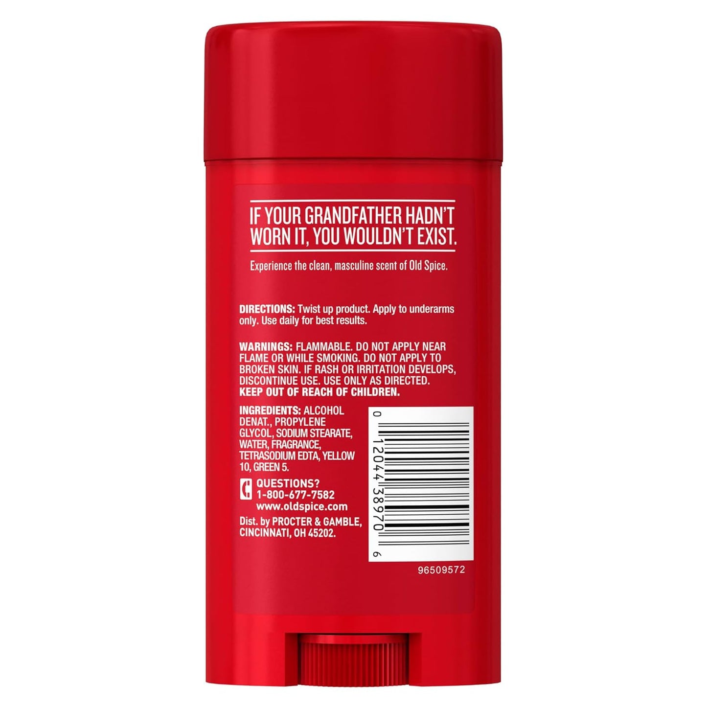 Old Spice Original Scent Deodorant – Trail-Ready Freshness for Runners, Twin Pack, TSA Friendly