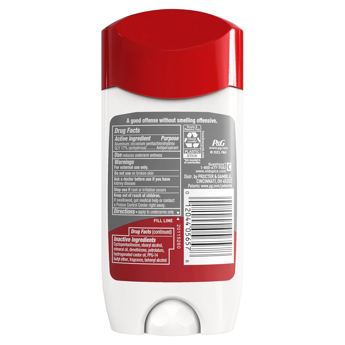 Old Spice Pure Sport Men's Deodorant Pack of 2 – Practical Birthday Gift for Dad, Grooming Essential for the Active Man