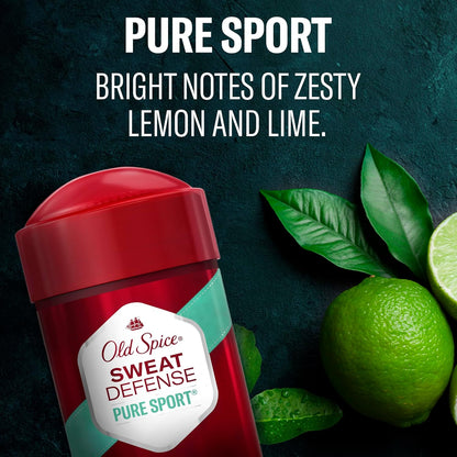 Old Spice Pure Sport Plus Deodorant Stick – Refreshing Lemon Lime Scent for a Clean Morning Self-Care Ritual