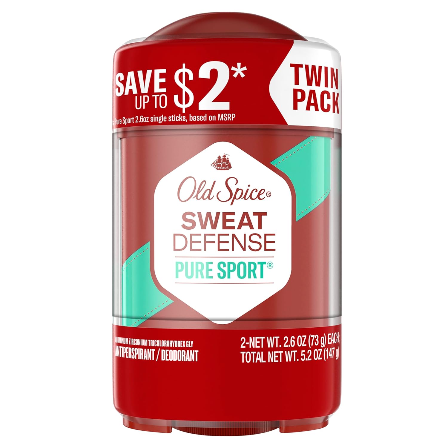 Old Spice Pure Sport Plus Deodorant Stick – Refreshing Lemon Lime Scent for a Clean Morning Self-Care Ritual