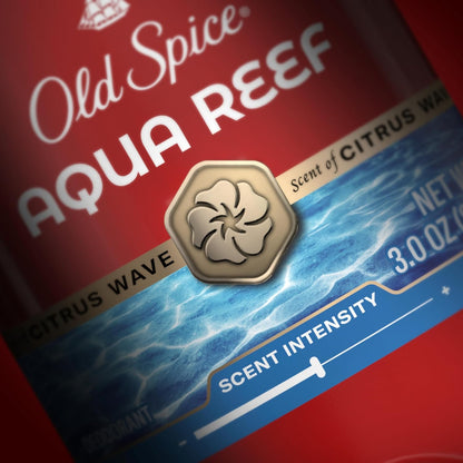 Old Spice Red Collection Deodorant — Ingredient-Conscious Daily Routine, Aluminum-Free Aqua Reef with Lime and Cypress Notes
