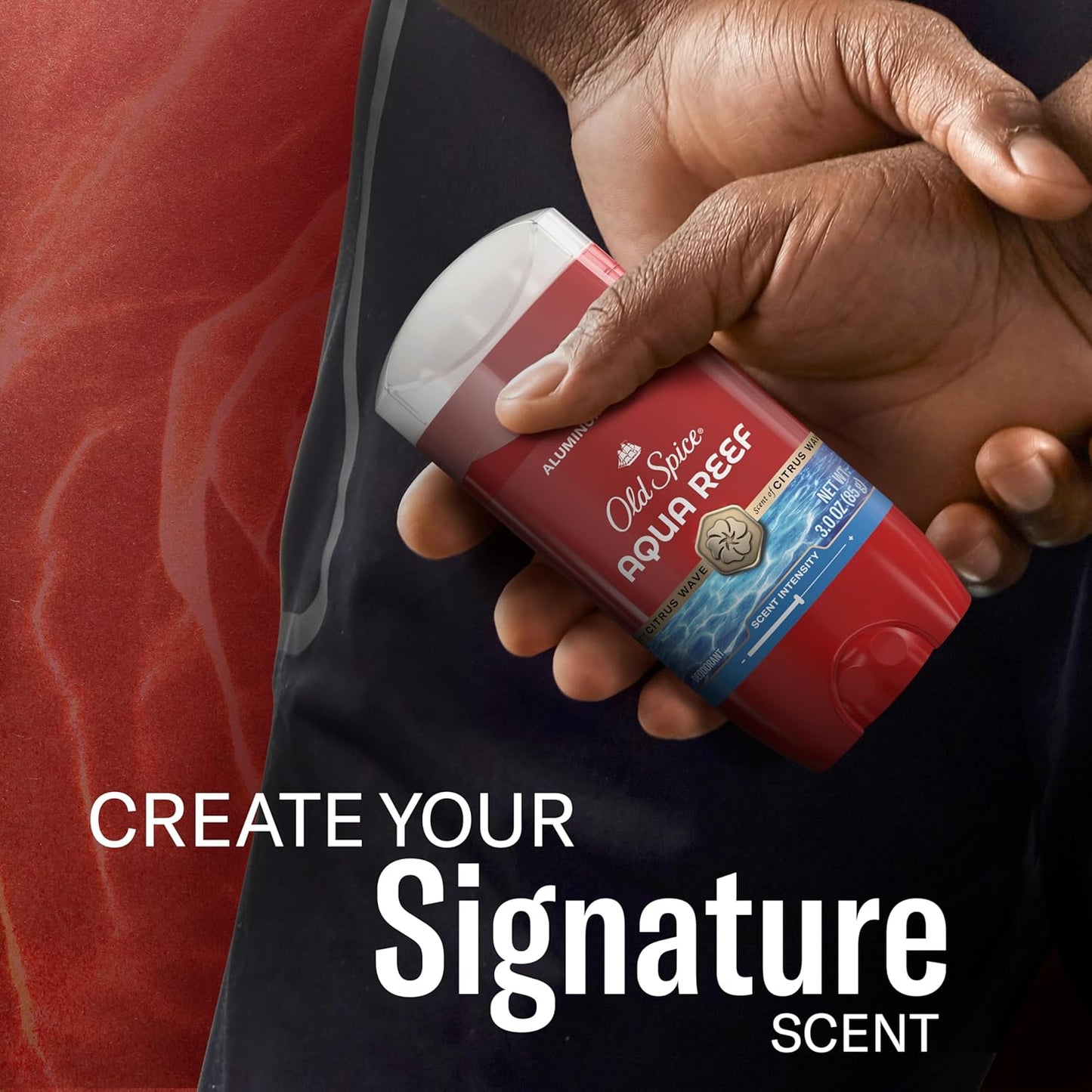Old Spice Red Collection Deodorant — Ingredient-Conscious Daily Routine, Aluminum-Free Aqua Reef with Lime and Cypress Notes