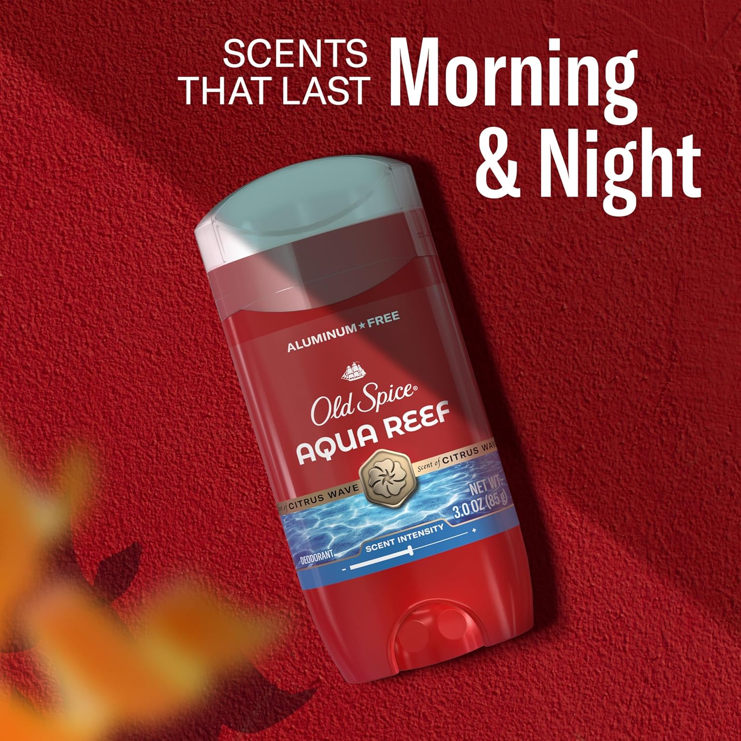 Old Spice Red Collection Deodorant — Ingredient-Conscious Daily Routine, Aluminum-Free Aqua Reef with Lime and Cypress Notes